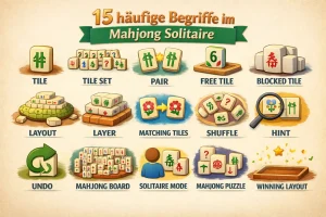  15 häufige Begriffe im Mahjong Solitaire.