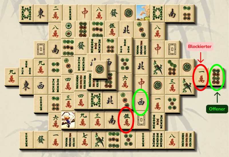 Die Positionen der Steine merken, um Kombinationen in Mahjong Solitaire besser zu planen