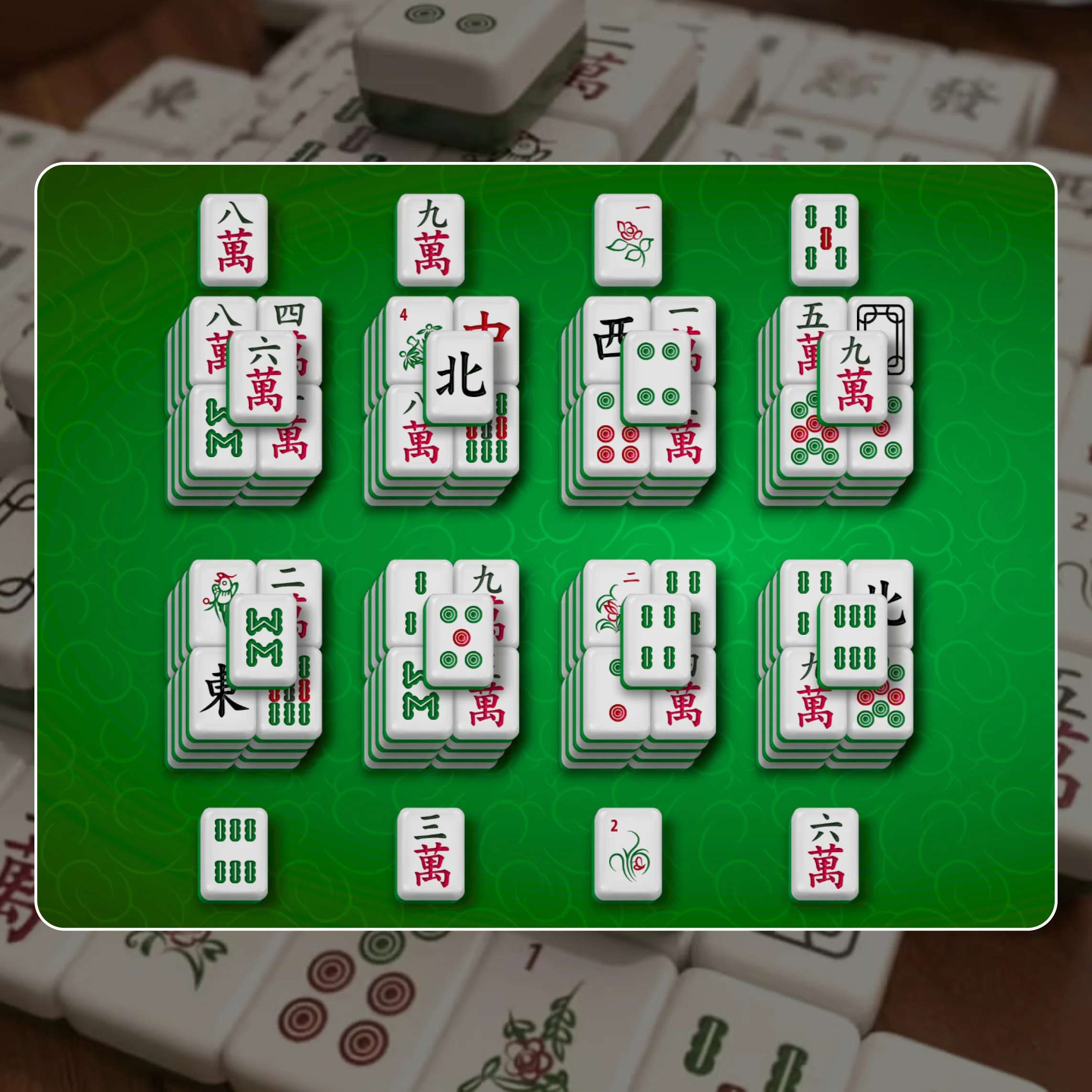 Gemeinsamkeiten zwischen traditionellem Mahjong und Mahjong Solitaire